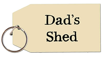 Dad‘s Shed key ring